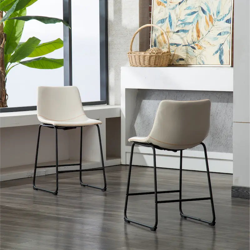 Set da pranzo Lotusville a 7 pezzi in legno nero, altezza bancone, di Roundhill Furniture