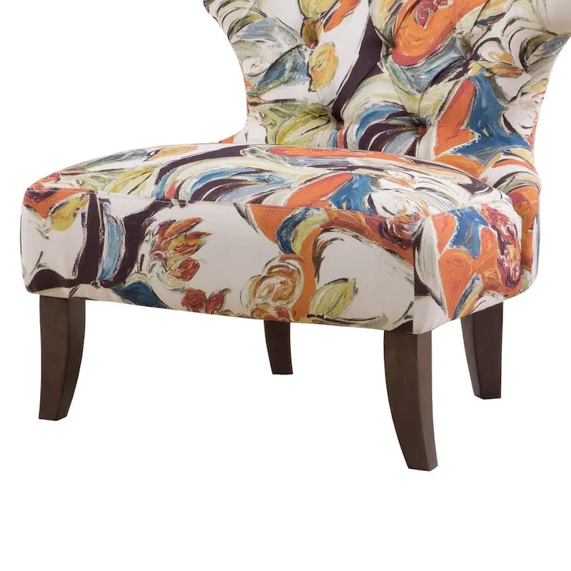 Sedia senza braccioli Madison Park Bree Hourglass con trapuntatura a clessidra