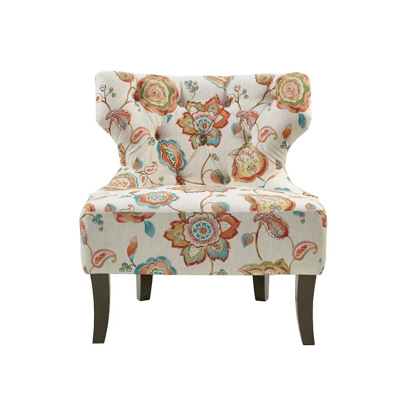 Sedia senza braccioli Madison Park Bree Hourglass con trapuntatura a clessidra