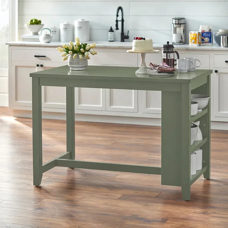Lifestorey Tobias Storage Counter Height Storage Table