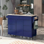 Isola da cucina da 53 pollici L con piano e cassetti - N/A