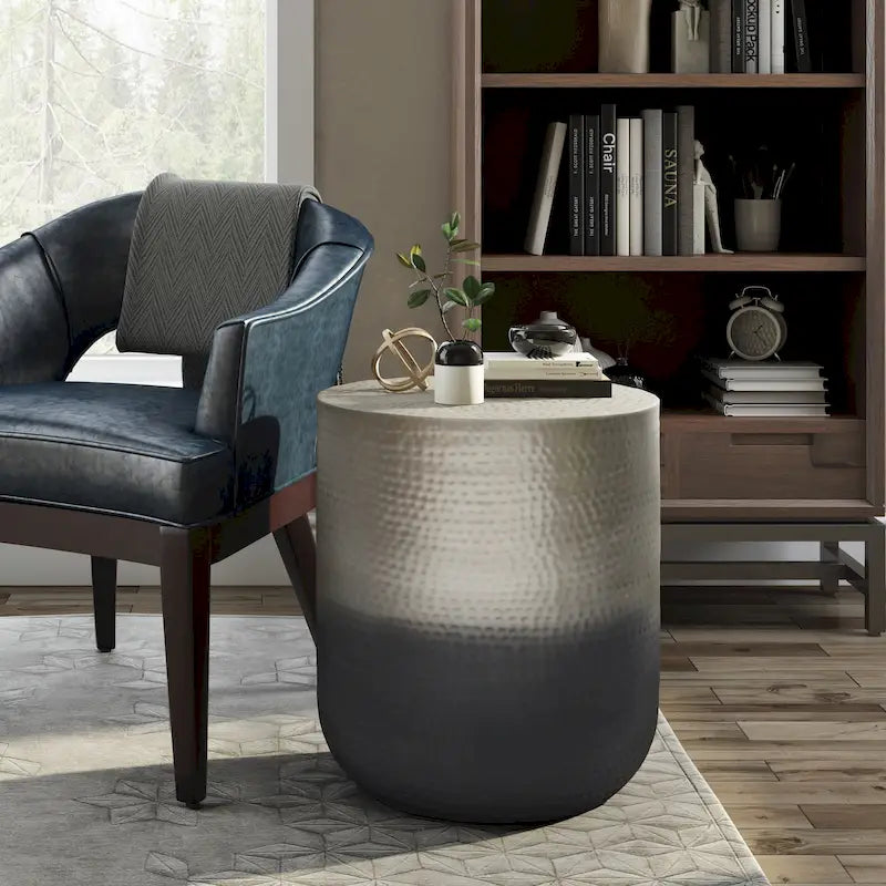 WYNDENHALL Kacy Tavolino laterale in metallo stile Boho, larghezza 48 cm, completamente assemblato