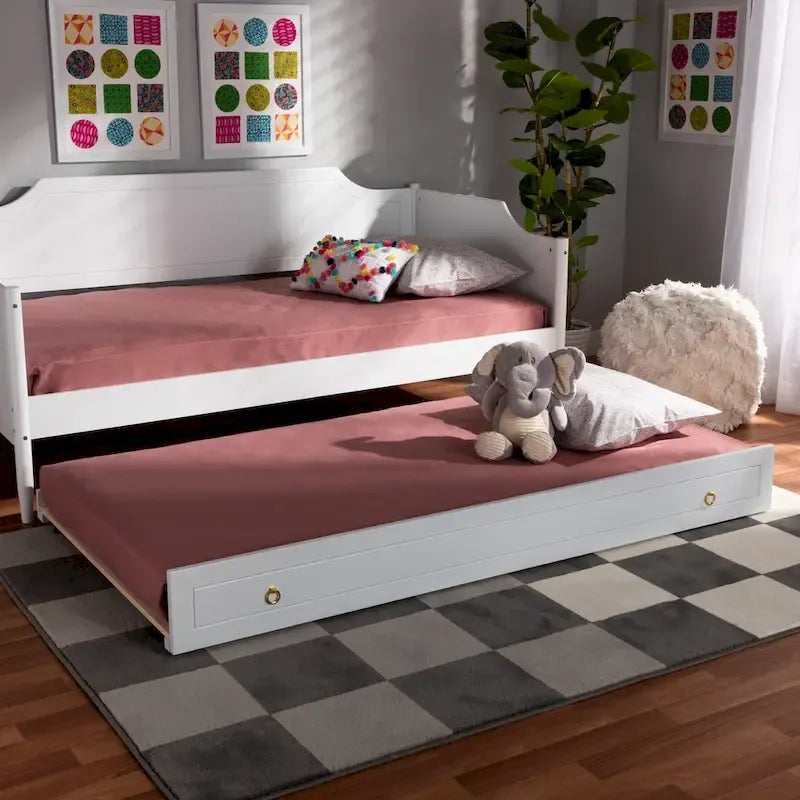 Alya Classico Tradizionale Rustico Letto Estraibile per Letto Singolo (Solo Letto Estraibile)