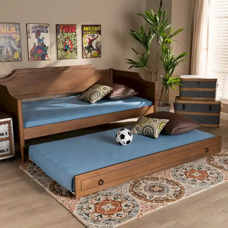 Alya Classico Tradizionale Rustico Letto Estraibile per Letto Singolo (Solo Letto Estraibile)