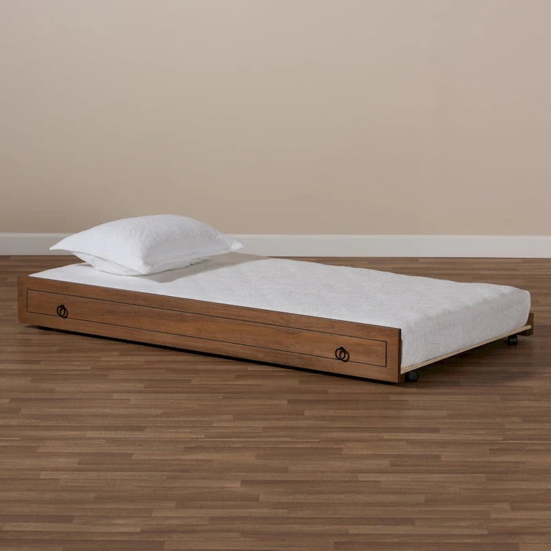 Alya Classico Tradizionale Rustico Letto Estraibile per Letto Singolo (Solo Letto Estraibile)