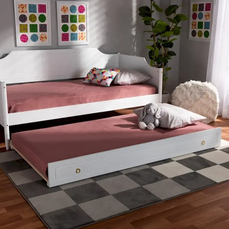 Alya Classico Tradizionale Rustico Letto Estraibile per Letto Singolo (Solo Letto Estraibile)