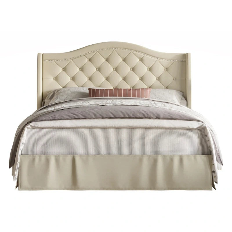 Letto a piattaforma imbottito Eleanor Tufted