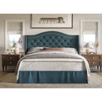 Letto a piattaforma imbottito Eleanor Tufted