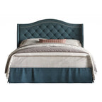 Letto a piattaforma imbottito Eleanor Tufted
