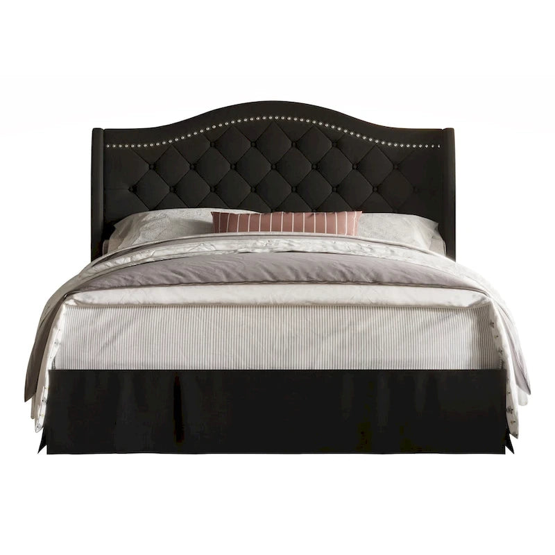 Letto a piattaforma imbottito Eleanor Tufted