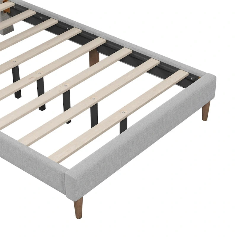 Base letto imbottita con piattaforma