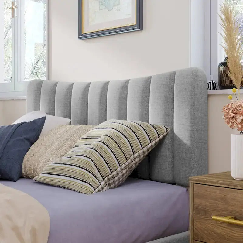 Base letto imbottita con piattaforma