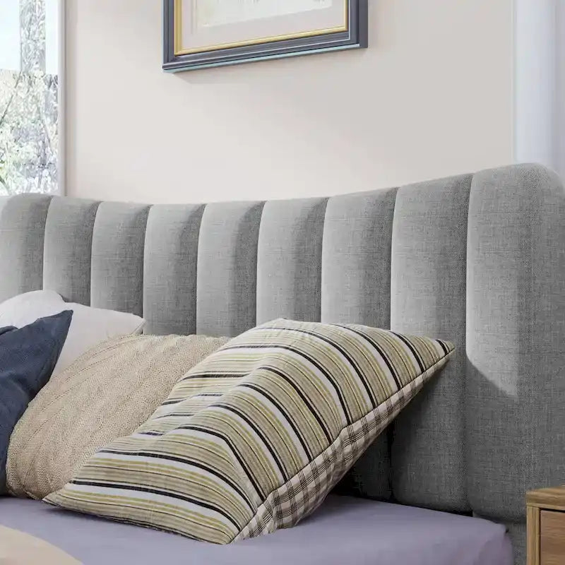 Base letto imbottita con piattaforma