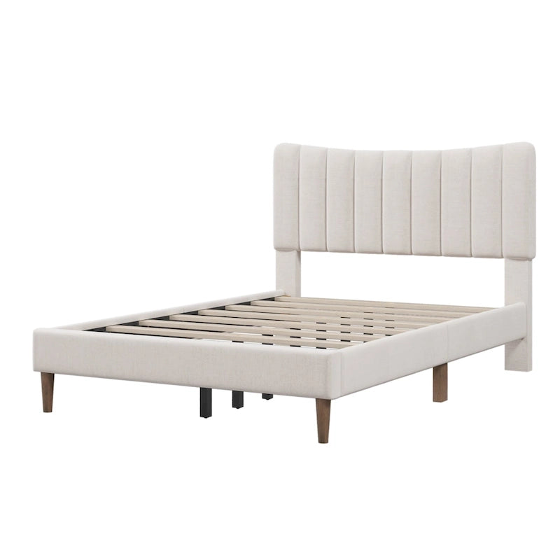Base letto imbottita con piattaforma