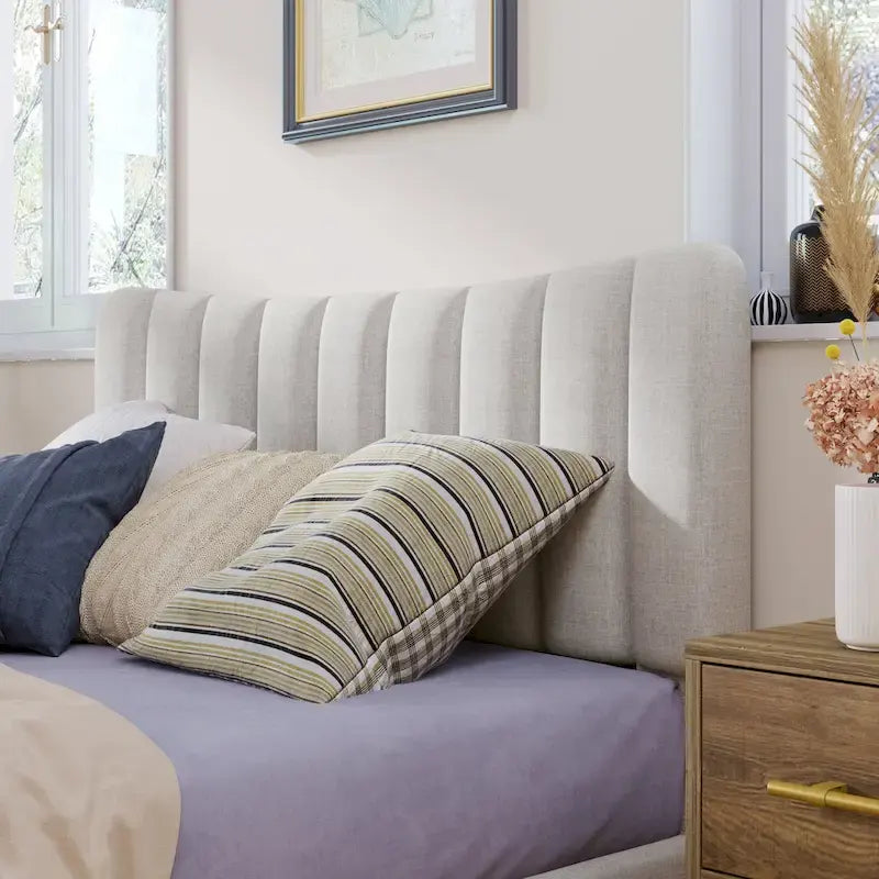 Base letto imbottita con piattaforma