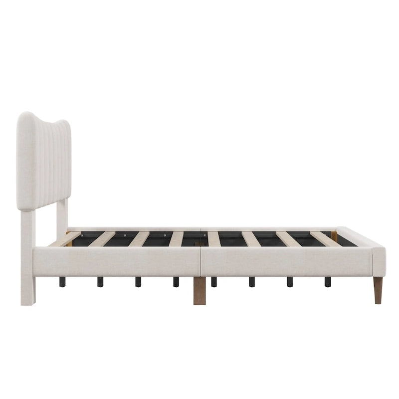 Base letto imbottita con piattaforma
