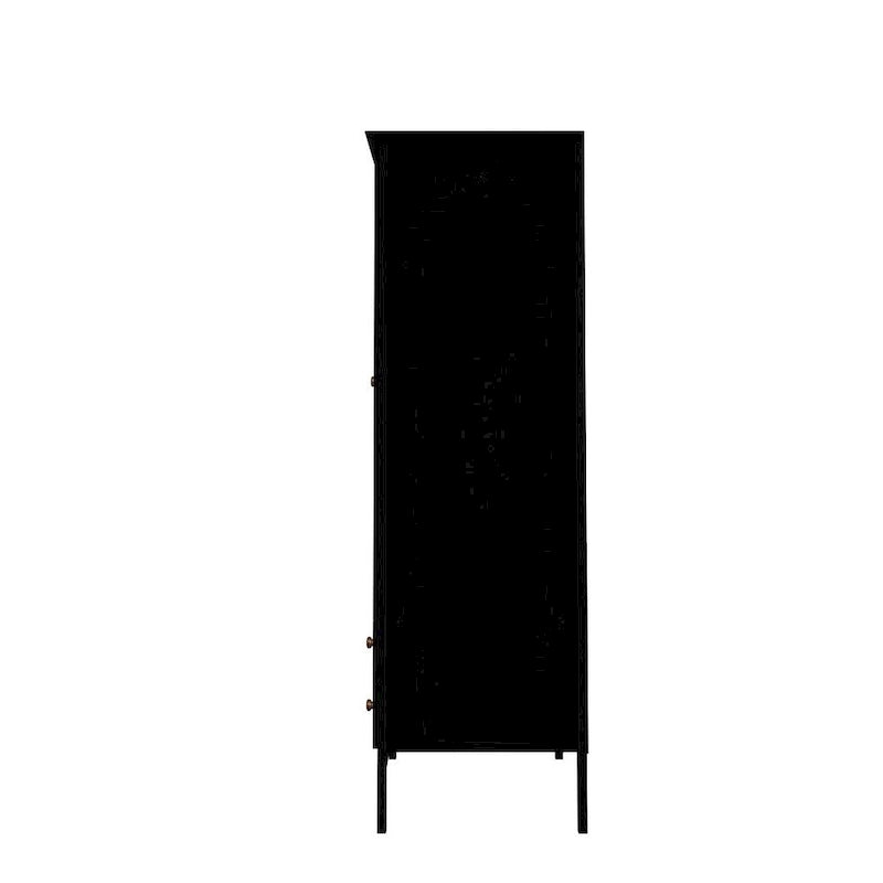 Armadio Manhattan Comfort Crown Full con appendiabiti e 2 cassetti