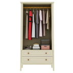 Armadio Manhattan Comfort Crown Full con appendiabiti e 2 cassetti