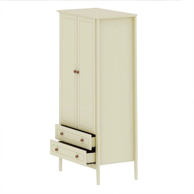 Armadio Manhattan Comfort Crown Full con appendiabiti e 2 cassetti