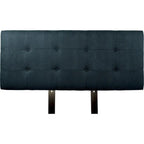 MJL Furniture Ali Testata Rivestita in Velluto Blu con Bottoni
