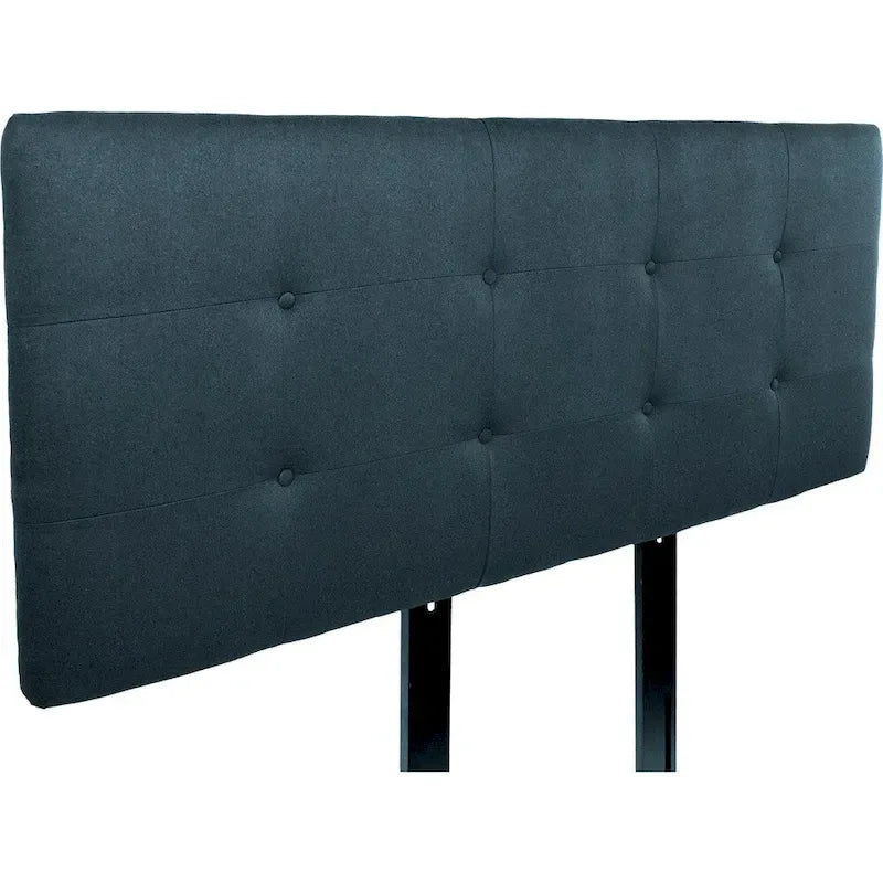 MJL Furniture Ali Testata Rivestita in Velluto Blu con Bottoni