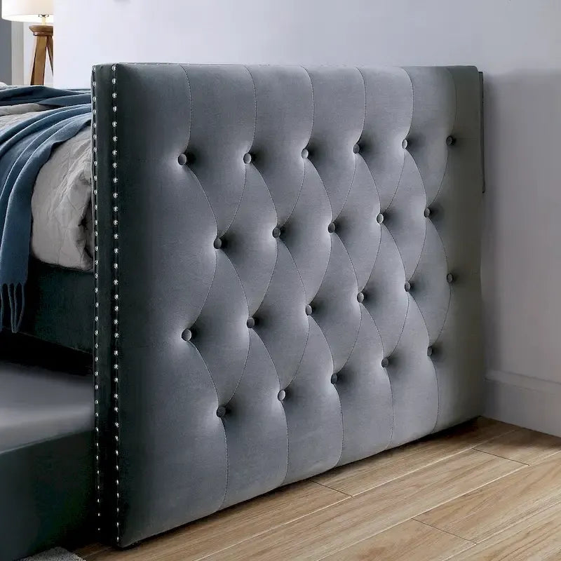 Gracewood Hollow Mokatsi Glam Divano Letto a 2 Pezzi con Letto Estraibile Trapuntato