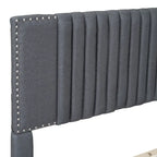 Letto a piattaforma imbottito Queen Size