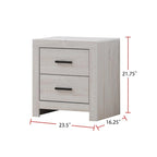 Set camera da letto matrimoniale in legno Coastal White