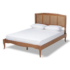 Letto a piattaforma Carson Carrington Banga Wood e Rattan Sintetico