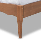 Letto a piattaforma Carson Carrington Banga Wood e Rattan Sintetico