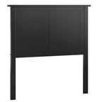 Testata del letto a pannelli nera in stile transizionale Mercer Mission di iNSPIRE Q Classic