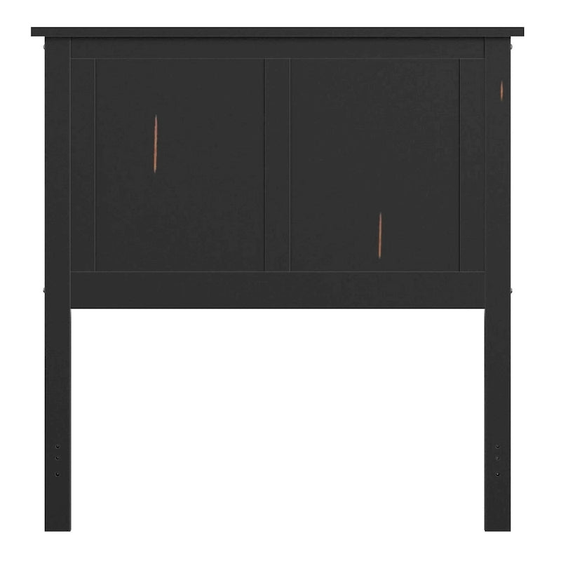 Testata del letto a pannelli nera in stile transizionale Mercer Mission di iNSPIRE Q Classic