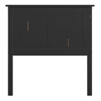Testata del letto a pannelli nera in stile transizionale Mercer Mission di iNSPIRE Q Classic
