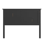 Testata del letto a pannelli nera in stile transizionale Mercer Mission di iNSPIRE Q Classic