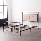 Letto Corvus Somme in metallo ferroso bronzo scuro antico