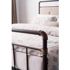 Letto Corvus Somme in metallo ferroso bronzo scuro antico