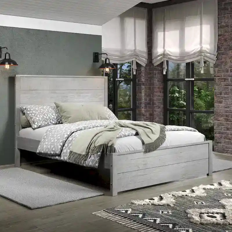 Letto Hampton in Legno Massello - Misura Queen