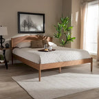 Carson Carrington Taftarod Letto con piattaforma in legno, stile moderno di metà secolo