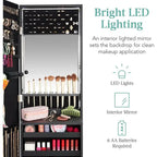 Specchiera portagioie a LED - 4.5P x 14.5L x 42.5A