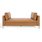 Panca in pelle Shirl di SAFAVIEH Couture - 81 cm L x 81 cm P x 34 cm A - 81x32x34 cm