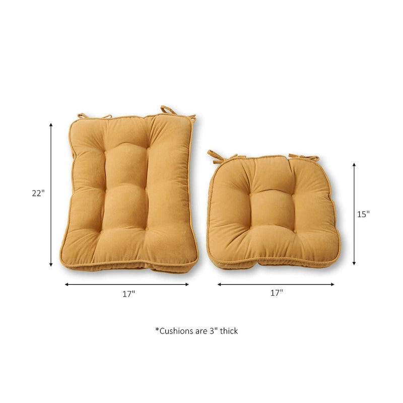 Cuscino per sedia a dondolo reversibile 2 pezzi Cream Hyatt