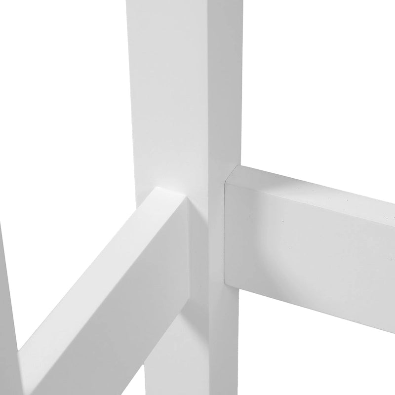 Mobiletto salvaspazio da bagno in legno MDF bianco stile rustico da posizionare sopra il WC