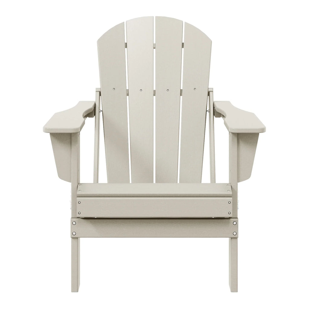 Polytrends Laguna Sedia Adirondack Pieghevole da Esterno per Patio Resistente allo Sbiadimento e alle Intemperie