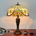 Lampada da tavolo HomeyFad a 2 luci, vintage, con cupola in vetro inossidabile