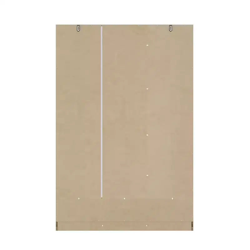 Famapy Armadio in Rattan con 3 Cassetti, Armadio con 3 Ante Traspiranti in Rattan, Armadio Alto in Stile Rustico per Camera da Letto