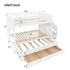 Whisen Letto a castello Twin XL con rotelle estraibili, letto a castello con contenitore, letto a castello in legno massello, scala con contenitore, armadio, 3 cassetti, per bambini