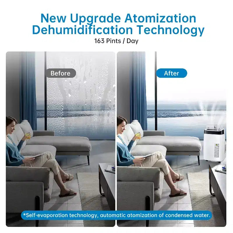 Condizionatore portatile da 10000 BTU, climatizzatore domestico con telecomando per ambienti fino a 42 mq, funzioni 3-in-1/timer 24 ore/ruote piroettanti