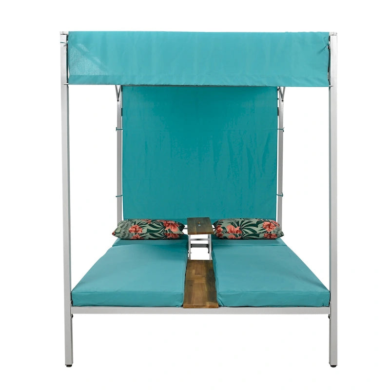 Lettino da Esterno/Divano Letto con Cuscini U_STYLE, Sedute Regolabili