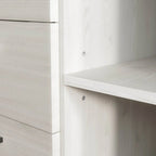 Credenza in legno sintetico con mobile server a 3 cassetti
