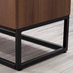 Credenza in legno sintetico con mobile server a 3 cassetti